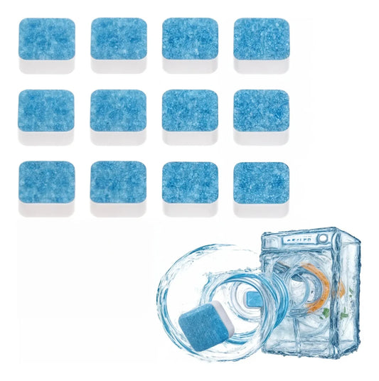 12 Un (caja) de pastillas para limpieza de tambor lavadora. ENVIO GRATIS Y PAGA EN CASA.