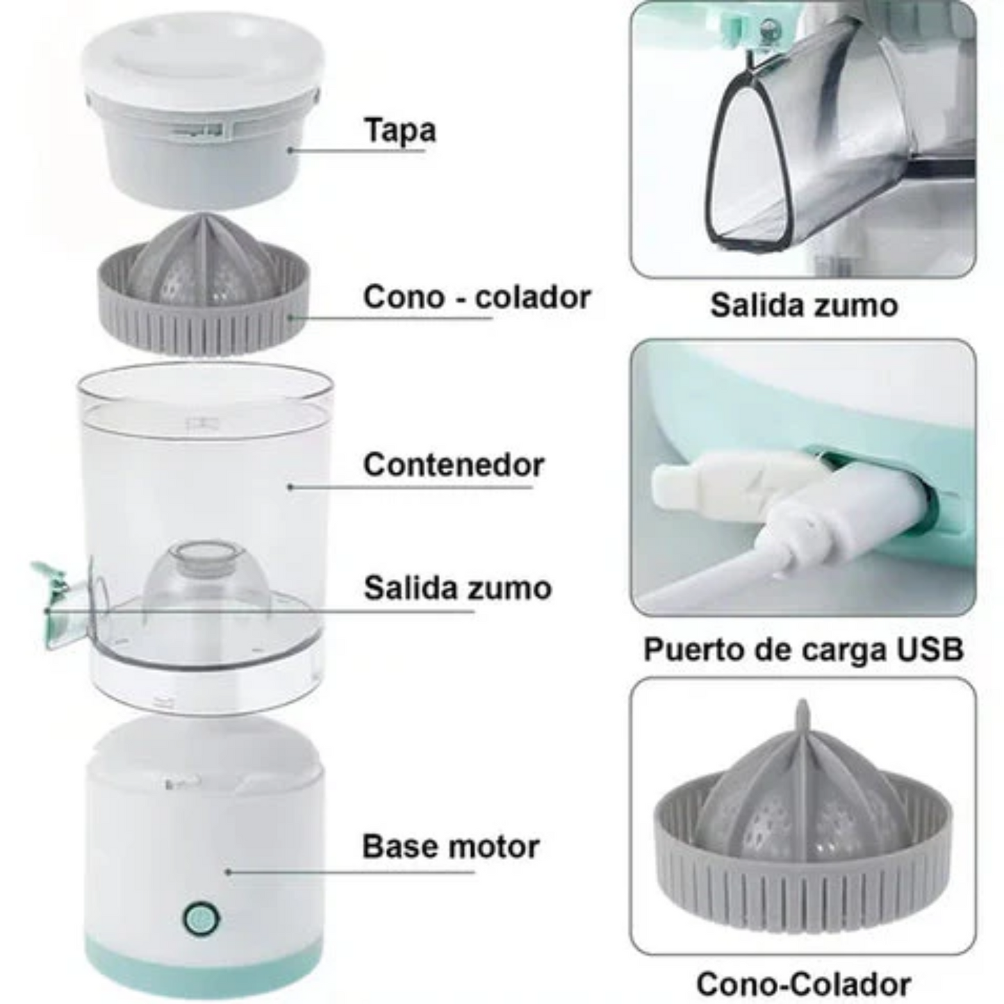 Exprimidor Eléctrico INALÁMBRICO de Jugos. ENVIO GRATIS Y PAGA EN CASA.