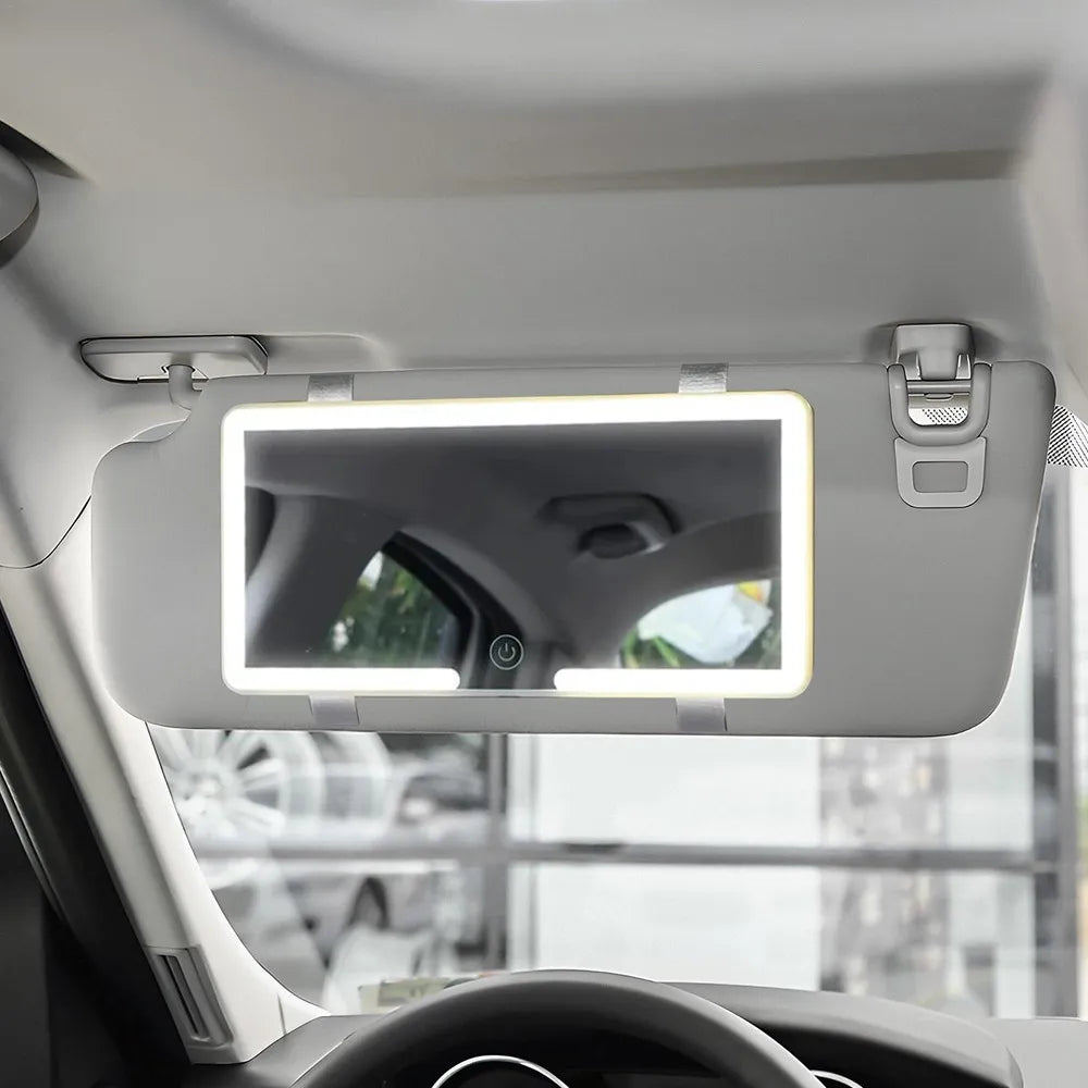 Espejo LED con luz para visera del automóvil. ENVIO GRATIS Y PAGA EN CASA.