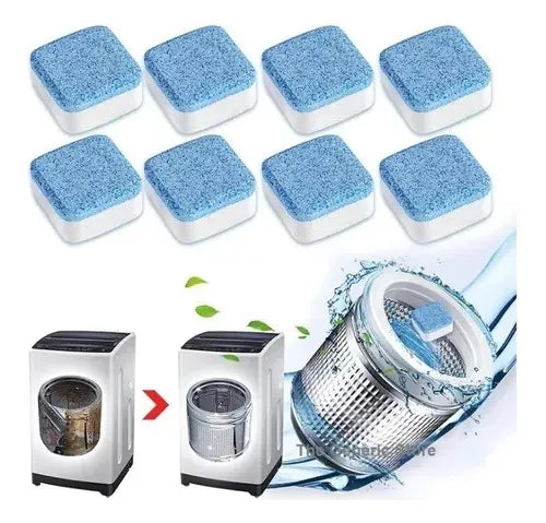 12 Un (caja) de pastillas para limpieza de tambor lavadora. ENVIO GRATIS Y PAGA EN CASA.