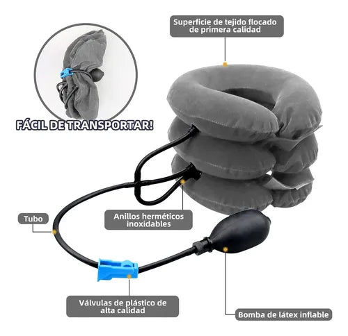 Cuello cervical inflable. ENVIO GRATIS Y PAGA EN CASA.
