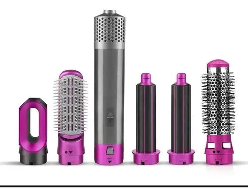 Cepillo Secador con 5 funciones en 1 producto.- GRIS. ENVIO GRATIS Y PAGA EN CASA.