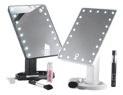 Espejo LED para maquillaje. Giratorio en 360° ENVIO GRATIS Y PAGA EN CASA.
