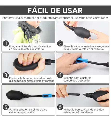 Cuello cervical inflable. ENVIO GRATIS Y PAGA EN CASA.
